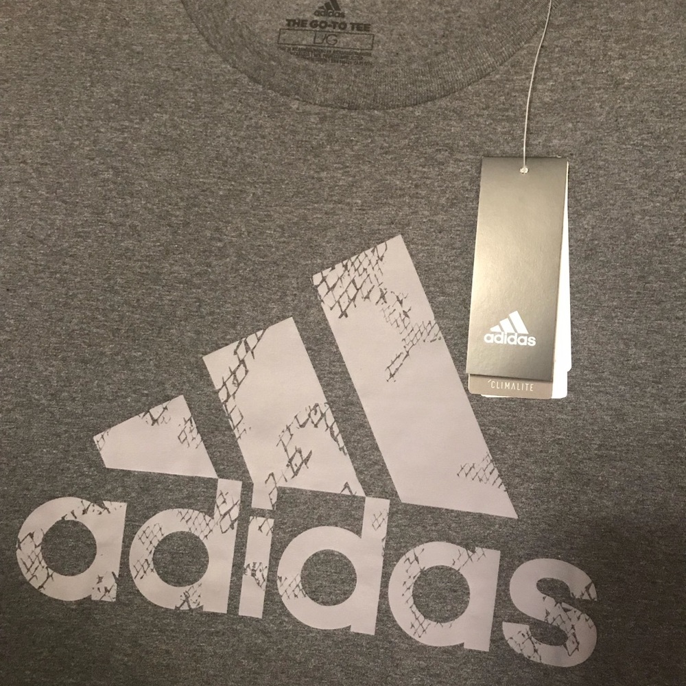 Adidas THE GO-TO TEE (gray) (Large) - Picture 4 of 5